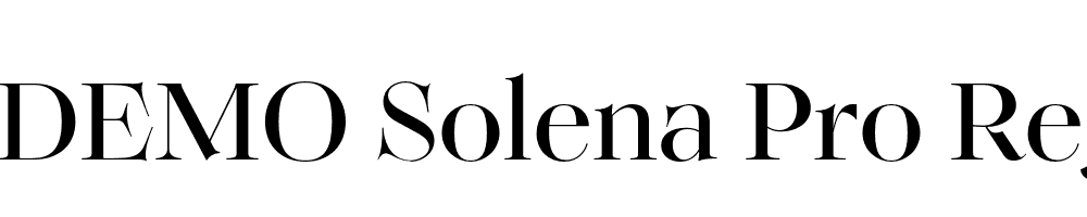 FSP DEMO Solena Pro Regular