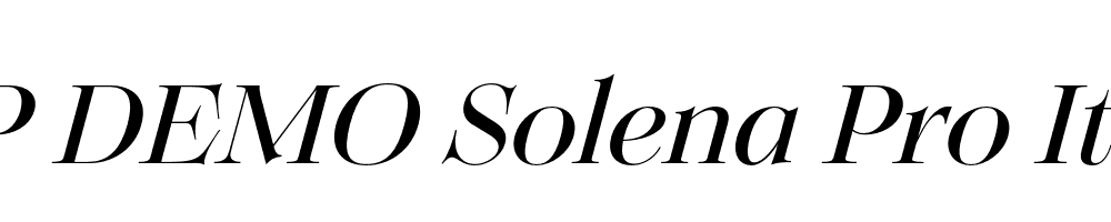 FSP DEMO Solena Pro Italic