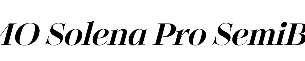 FSP DEMO Solena Pro SemiBold Italic