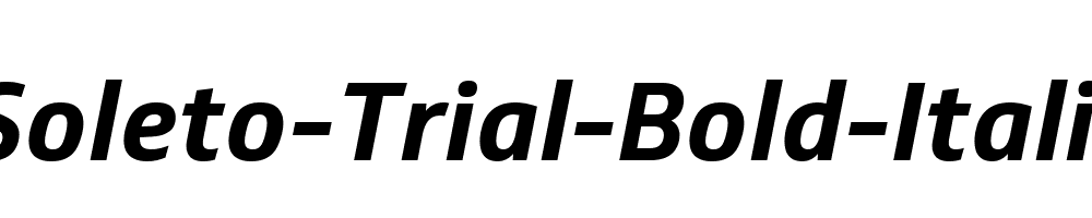 Soleto-Trial-Bold-Italic