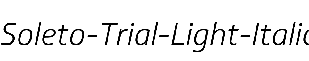 Soleto-Trial-Light-Italic