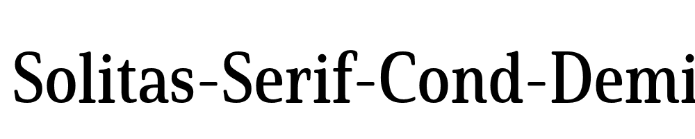 Solitas-Serif-Cond-Demi