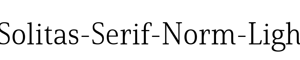 Solitas-Serif-Norm-Light