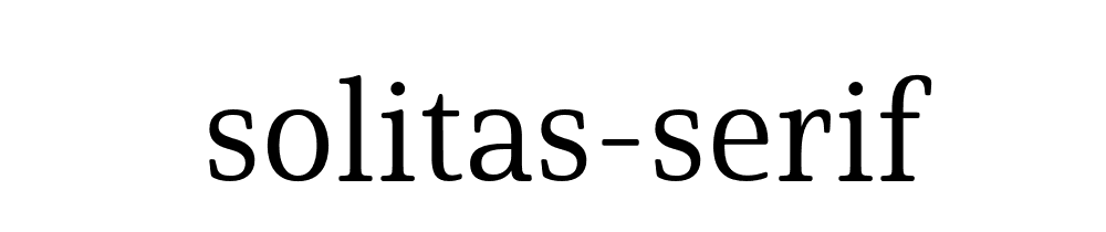 Solitas Serif