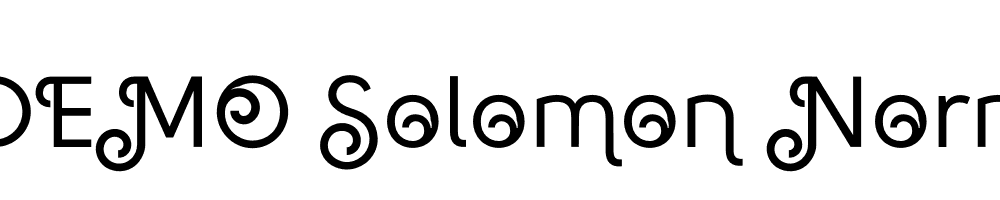  DEMO Solomon Normal Deco Regular