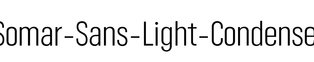 Somar-Sans-Light-Condensed