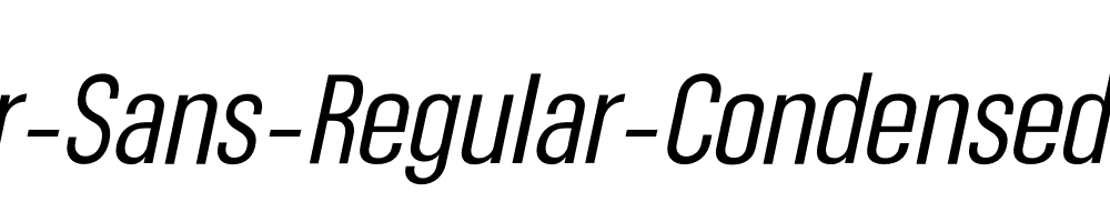 Somar-Sans-Regular-Condensed-Italic