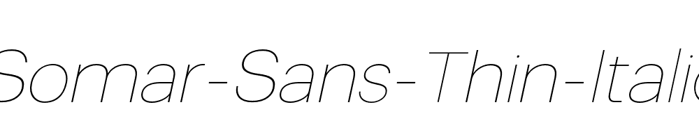 Somar-Sans-Thin-Italic