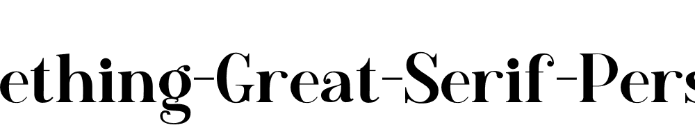 Something-Great-Serif-Personal