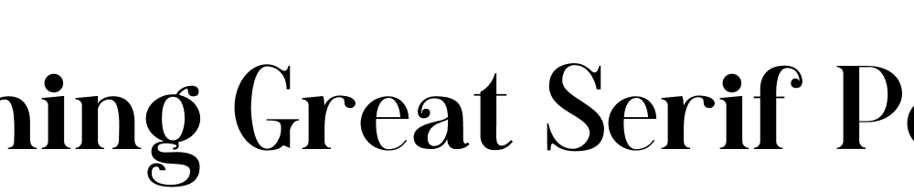 Something Great Serif Personal