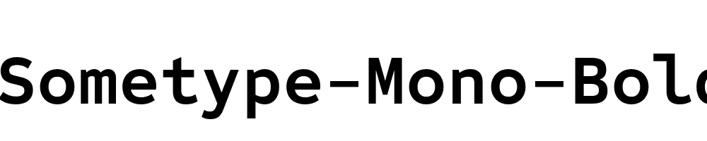 Sometype-Mono-Bold