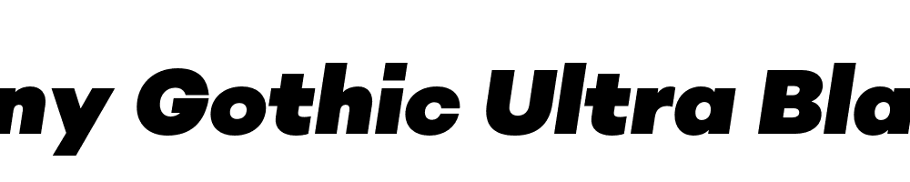  DEMO Sonny Gothic Ultra Black Italic Regular