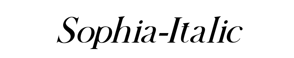 Sophia-Italic