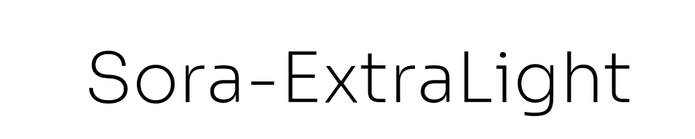 Sora-ExtraLight