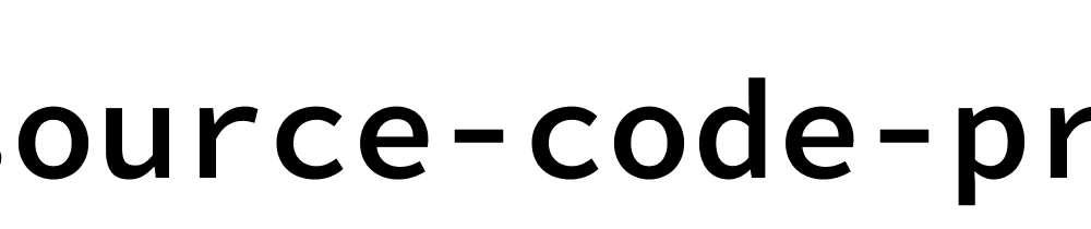 source-code-pro font Full Family Free [Download Now]