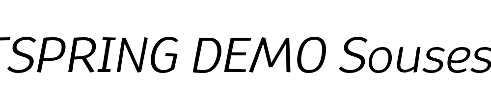  DEMO Souses Italic