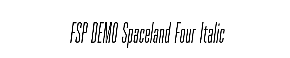 FSP DEMO Spaceland Four Italic