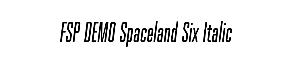 FSP DEMO Spaceland Six Italic