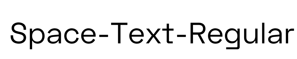 Space-Text-Regular