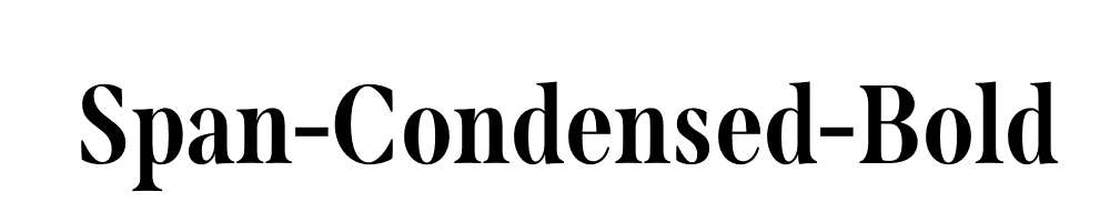 Span-Condensed-Bold