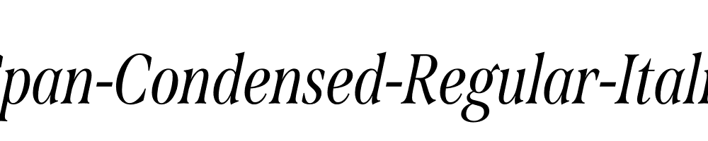 Span-Condensed-Regular-Italic
