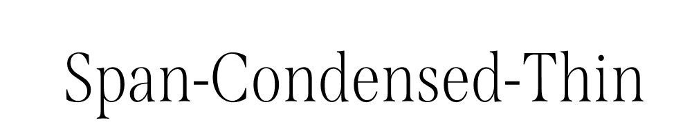 Span-Condensed-Thin