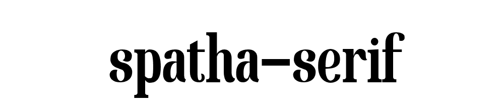 Spatha Serif