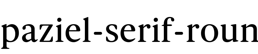 Spaziel Serif Round