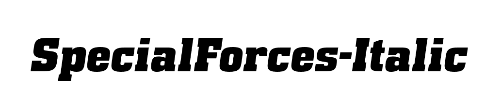 SpecialForces-Italic