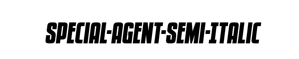 Special-Agent-Semi-Italic