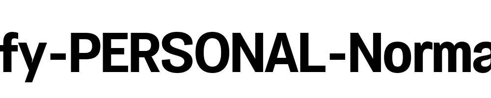 Specify-PERSONAL-Normal-Bold