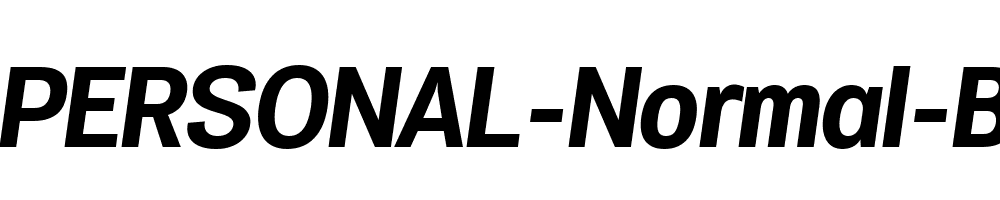 Specify-PERSONAL-Normal-Bold-Italic