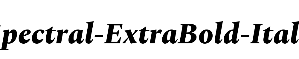 Spectral-ExtraBold-Italic