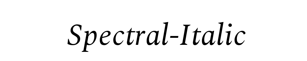 Spectral-Italic