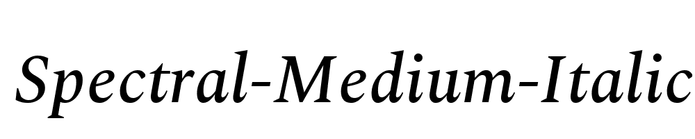 Spectral-Medium-Italic