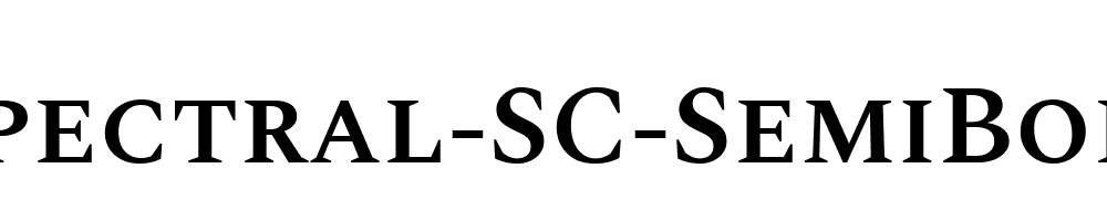 Spectral-SC-SemiBold