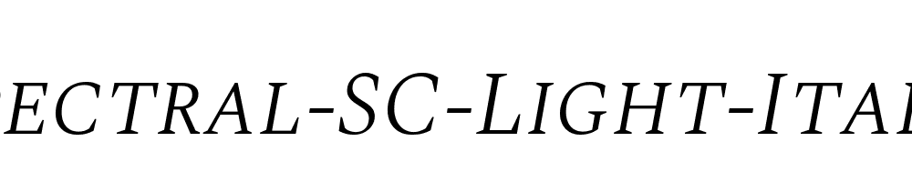 Spectral-SC-Light-Italic