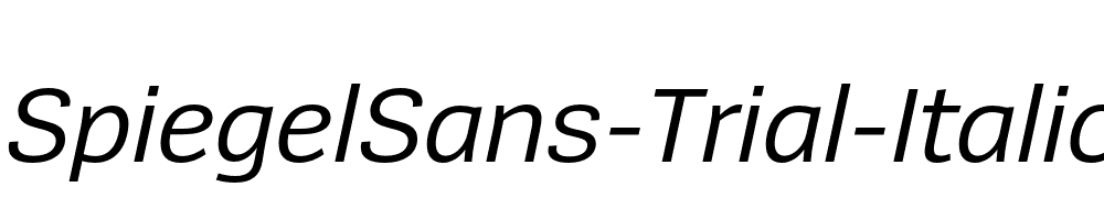 SpiegelSans-Trial-Italic