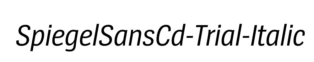 SpiegelSansCd-Trial-Italic