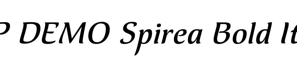 FSP DEMO Spirea Bold Italic