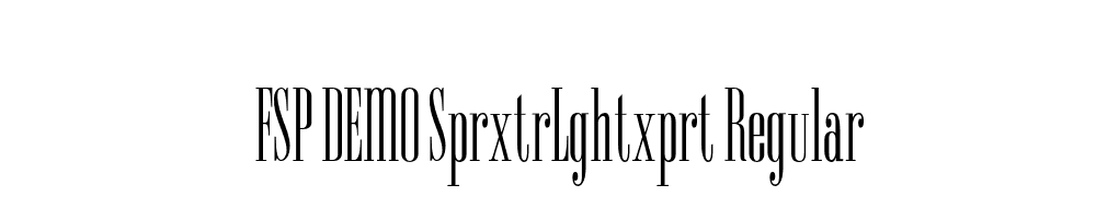 FSP DEMO SprxtrLghtxprt Regular