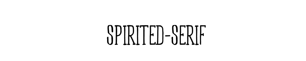 Spirited-Serif