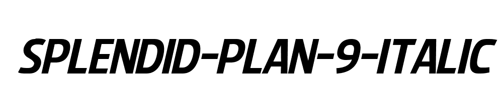 Splendid-Plan-9-Italic