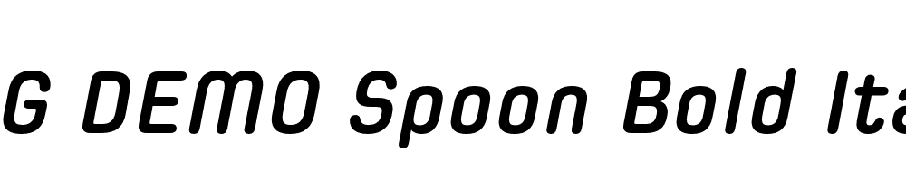  DEMO Spoon Bold Italic Regular