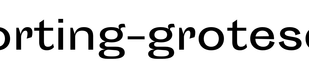 Sporting Grotesque