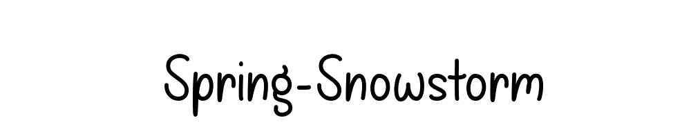 Spring-Snowstorm