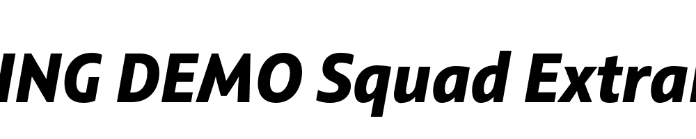  DEMO Squad ExtraBold Italic