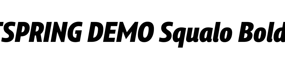  DEMO Squalo Bold Italic