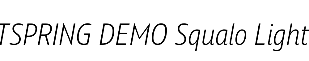  DEMO Squalo Light Italic