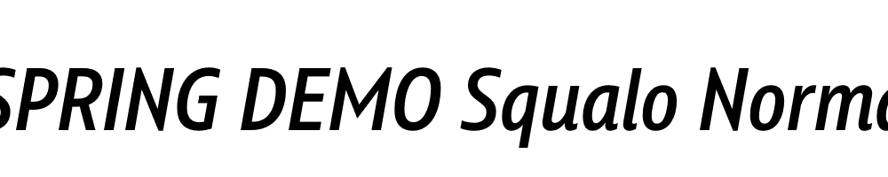  DEMO Squalo Normal Italic